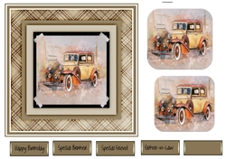 Cadillac car 7x7 card
