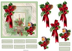 Christmas lamp 6x6 card