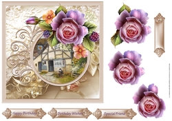 Village pub 6x6 card