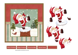 Whoops Santa slipped 6x6 card