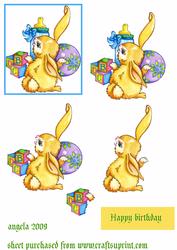 Baby Rabbit and Abc Bricks