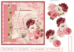 The garden roses 7x7 card