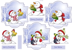 Snowman collection toppers