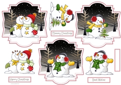 Snowmen at Christmas toppers