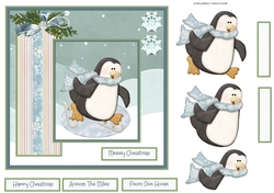 Skating penguin 7x7