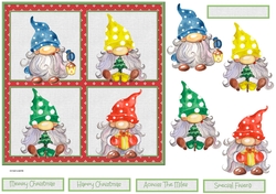 Christmas family gnomes 7x7