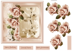 Orchids and roses 7x7