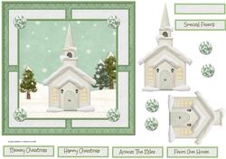 Church in the snow 7x7