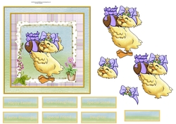 Easter egg and chick 6x6