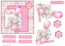 Baby girl elephant 6x6