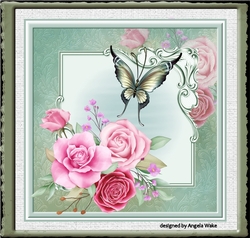 Butterfly flutters 7x7