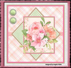 Pink roses 7x7
