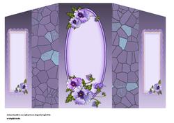 Pansy Pearls and Stained Glass