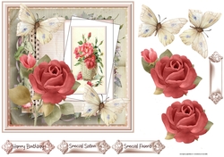 Basket of red roses