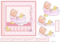Baby bath time 7x7
