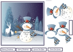 Wynter joy snowman 7x7