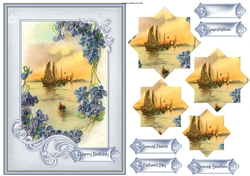 Sunset sailing A5 card