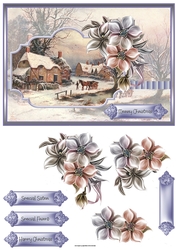 Village in winter A5