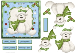 Bear Christmas 6x6
