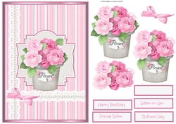 Pot of roses A5