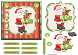 Santa with gifts 6x6