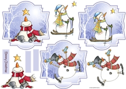 Star and fun snowman