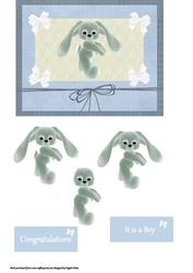 Plush Blue Rabbit