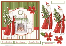 Santa brings the Christmas tree 7x7