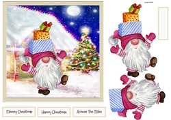 Gnome ready for Christmas 7x7