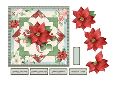 Red Poinsettia 6x6