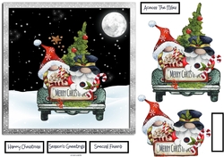 Gnomes Christmas cheer 7x7