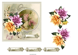 Summer Dahlias 6x6
