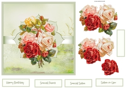 Vintage roses 7x7