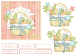 Basket of Easter eggs 6x6