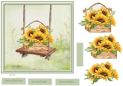 Swinging sunflowers 7x7