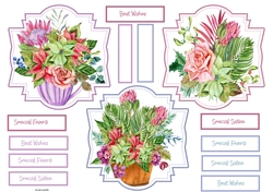 Festive flowers toppers