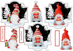 Christmas gnomes toppers