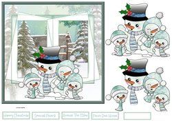 Snowman family 7x7