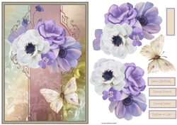 Anemone and butterfly A5