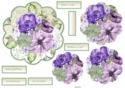 Purple roses scallop