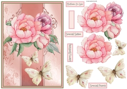 Large rose and butterfly A5