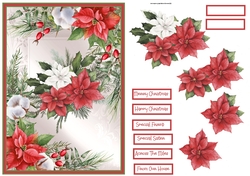 Poinsettia and holly A5