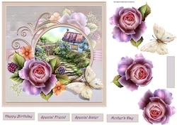 Rose and cottage garden 7x7
