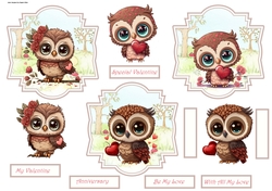 Love Valentine toppers