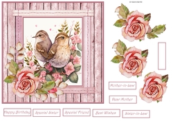 Birds and roses