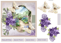 Secret garden and butterfly 7x7