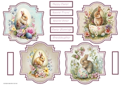 Easter rabbit toppers