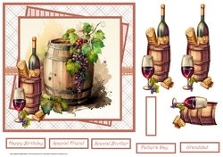 A good bottle of red wine 7x7