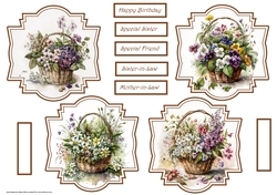 Flower basket toppers