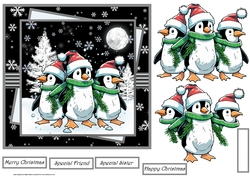 Christmas penguins 7x7